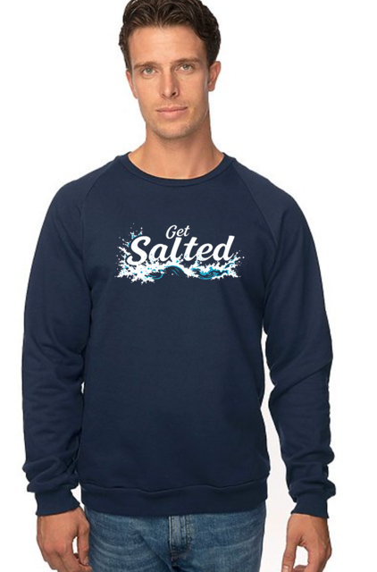 100% Organic Cotton UniSalt Splash Crewneck